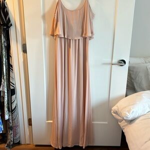 Blush chiffon dress